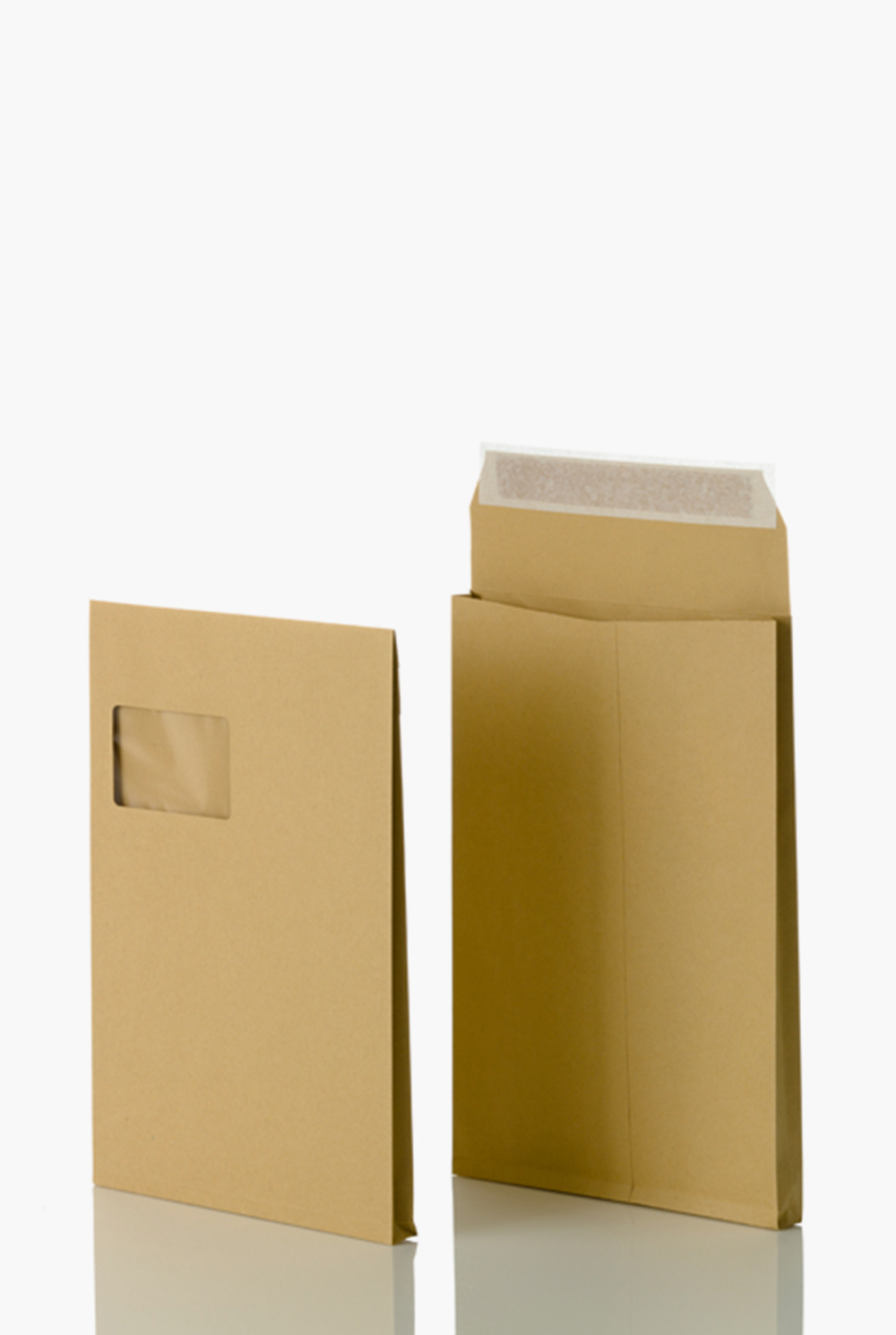 Faltentasche C4 229x324x20 mm mit Fenster