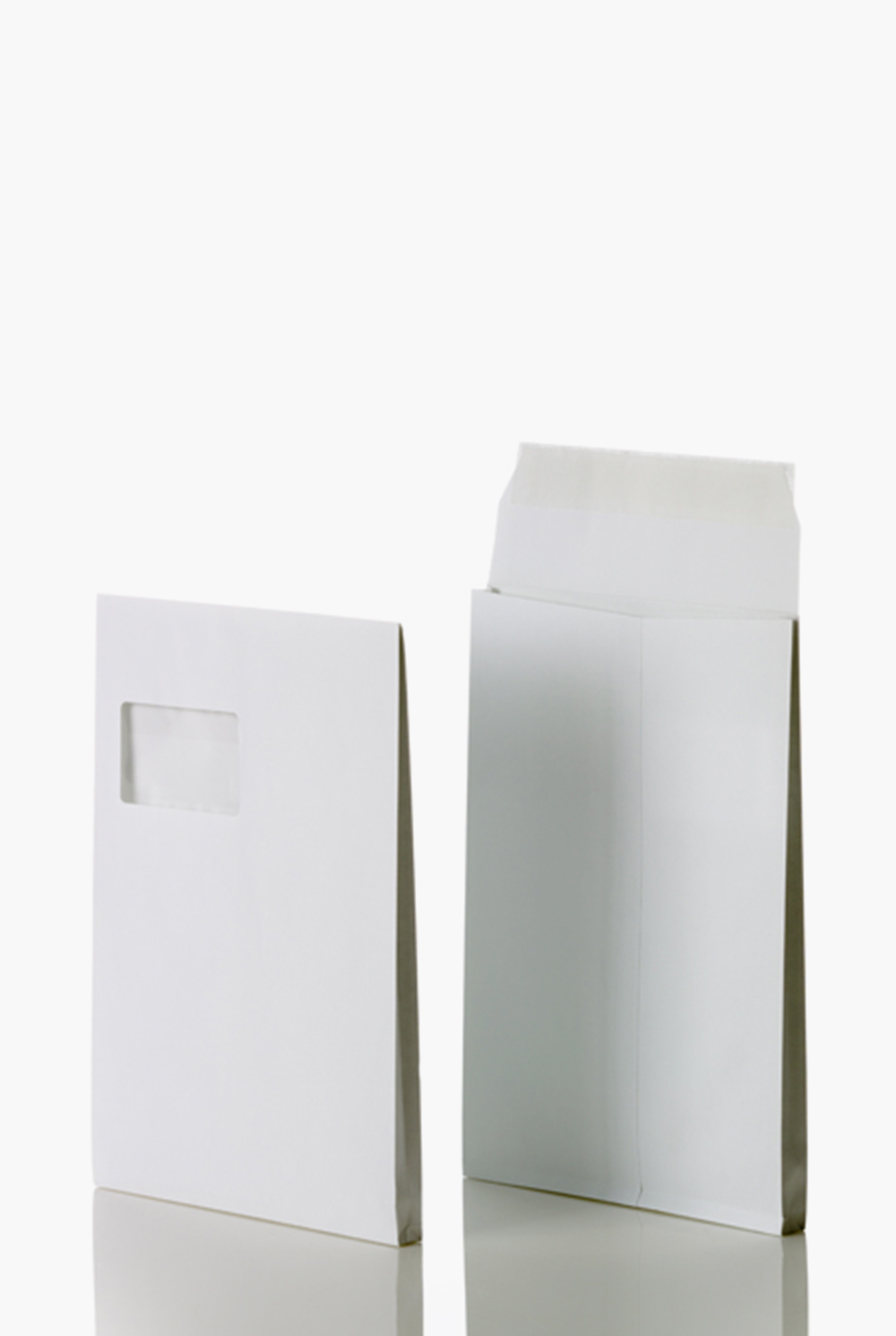 Faltentasche C4 229x324x20 mm mit Fenster